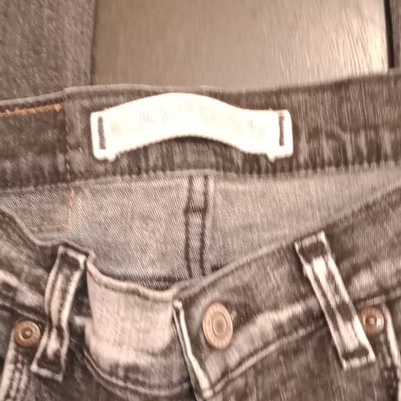 HP!! EUC Express Black Faded Boot Cut 2S Worn Jeans! - Picture 3 of 6